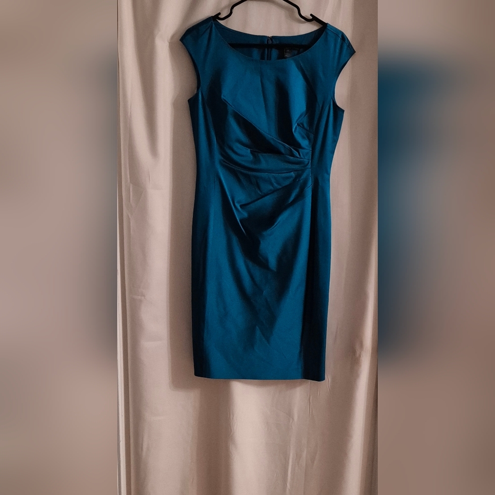 Ralph Lauren Deep Teal Sleevles Dress